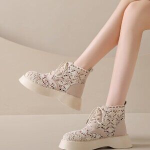 Ladies Shoes Lace up Boots